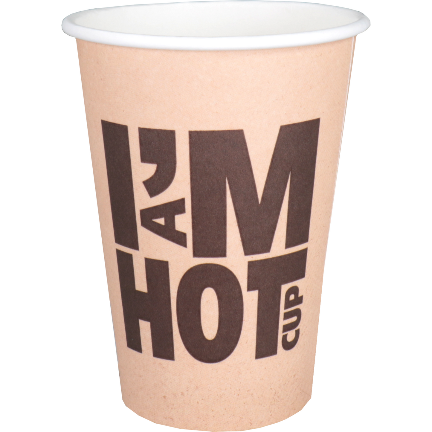 Depa - | Taza de café | Soy una taza CALIENTE | Cartón + PE | 180ml | 7,5 onzas | 93 mm | marrón | 2000 piezas