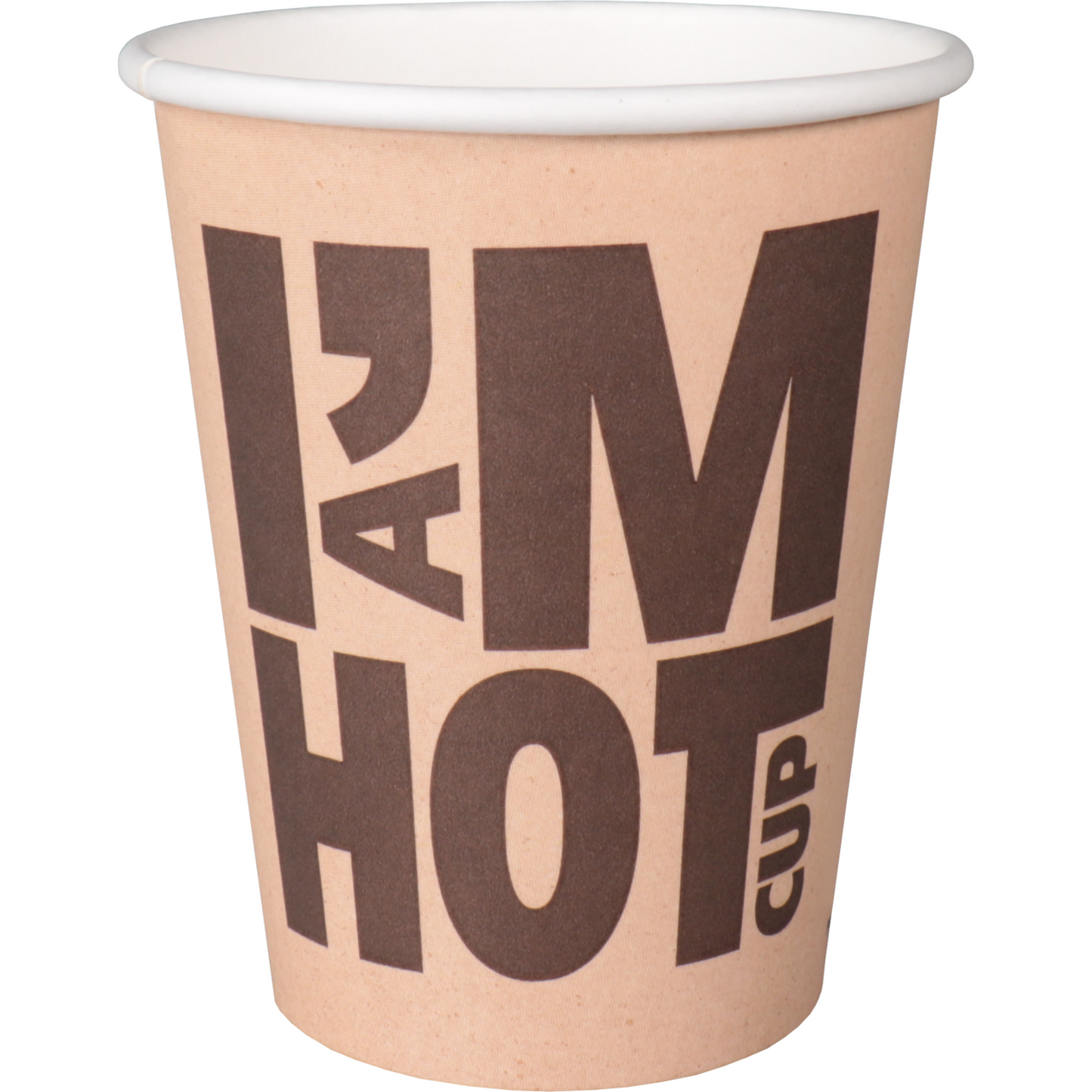 Depa - | Koffiebeker | I´M a HOT cup | Karton + PE | 250ml | 8oz | Ø80mm | bruin | 1000 stuks