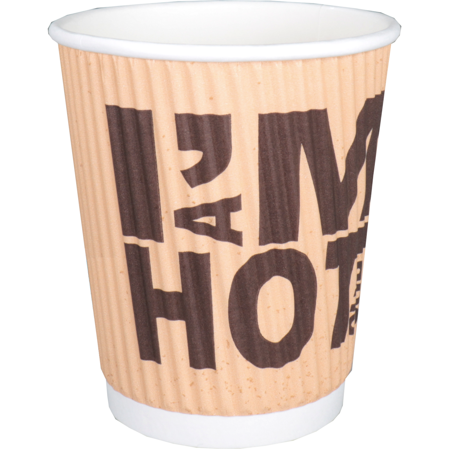 Depa - | Tazzina da caffè | SONO una tazza CALDA | Cartone + PE | a doppia parete | 250ml| 8 once | 92 mm | marrone | 500 pezzi