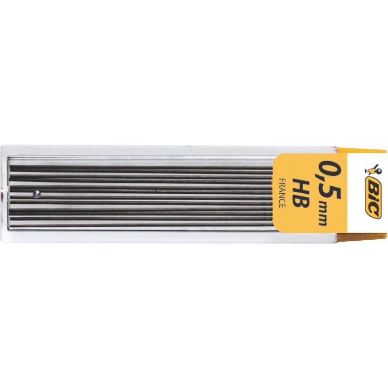 Bic - criterion pencil leads, 0.5 mm, HB, case of 12 pieces