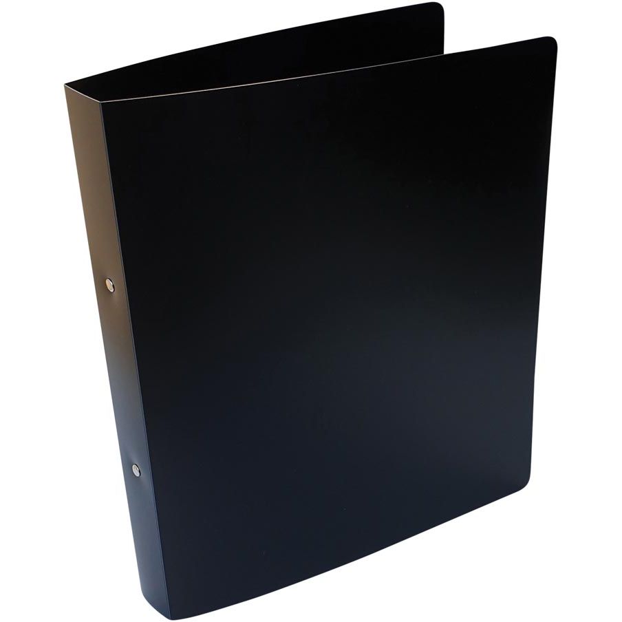 Alpha - carpeta de anillas, para pies A4, de PP, 2 anillas de 25 mm, negra