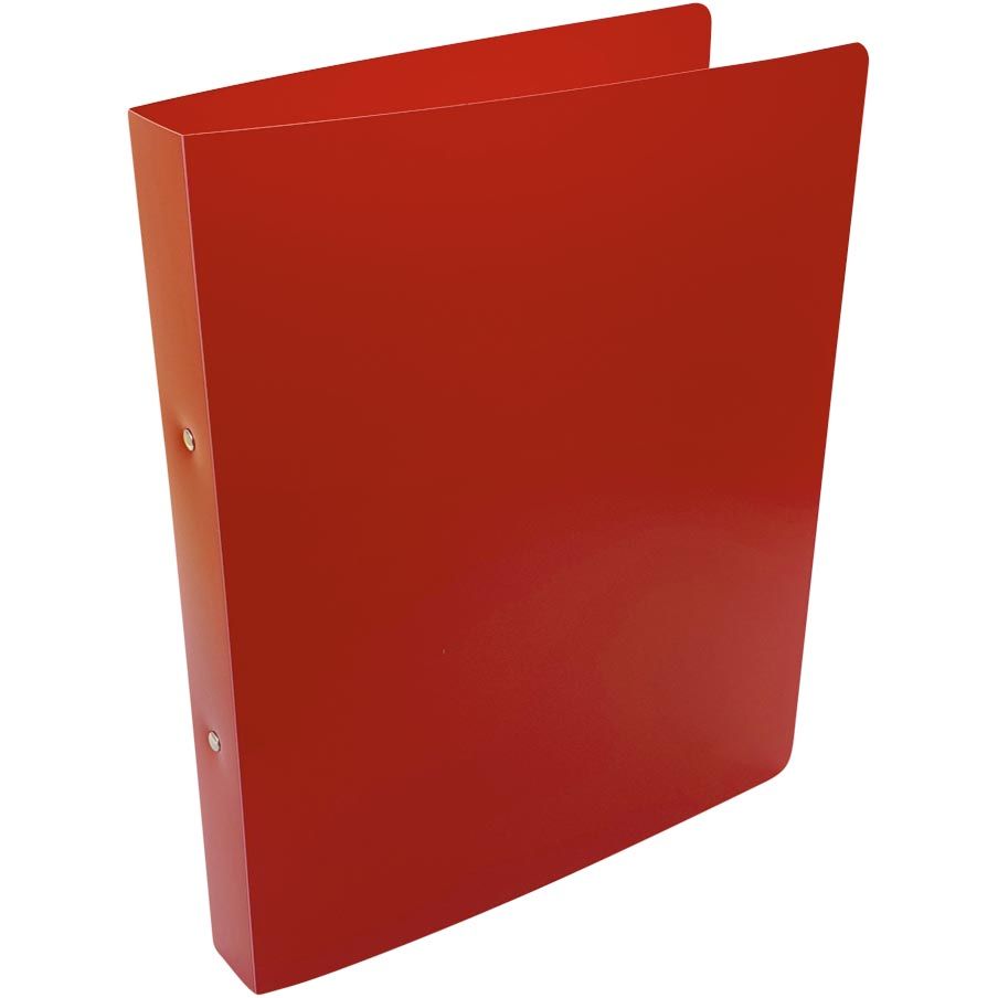Alpha - ringmap, voor ft A4, uit PP, 2 ringen van 25 mm, rood