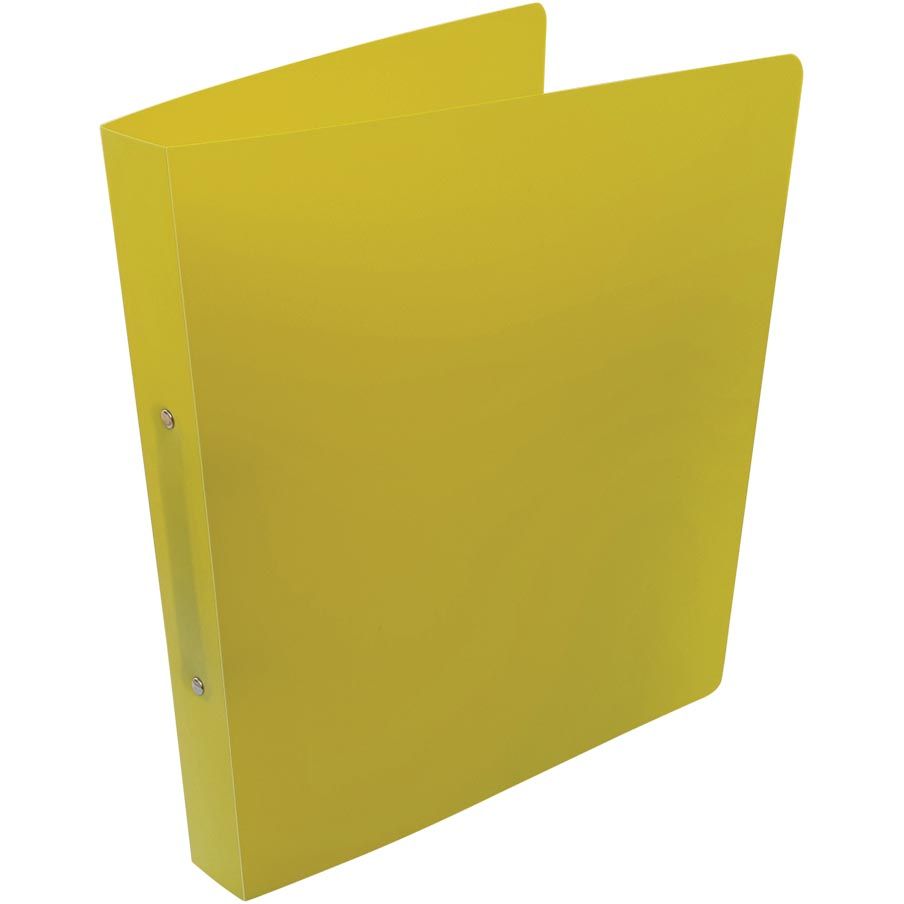 Alpha - carpeta de anillas, para pies A4, de PP, 2 anillas de 25 mm, amarilla