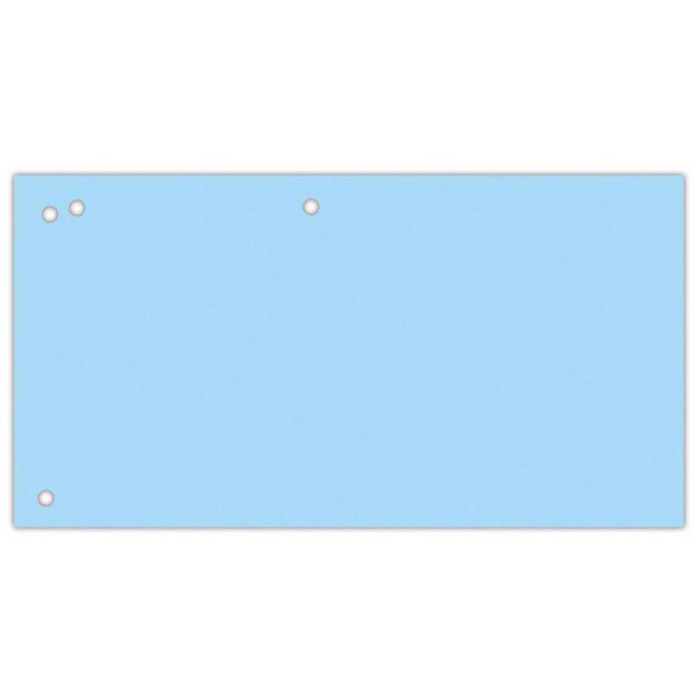 OFFICE products - verdeelstroken, 240 x 105 mm, pak van 100 stuks, blauw
