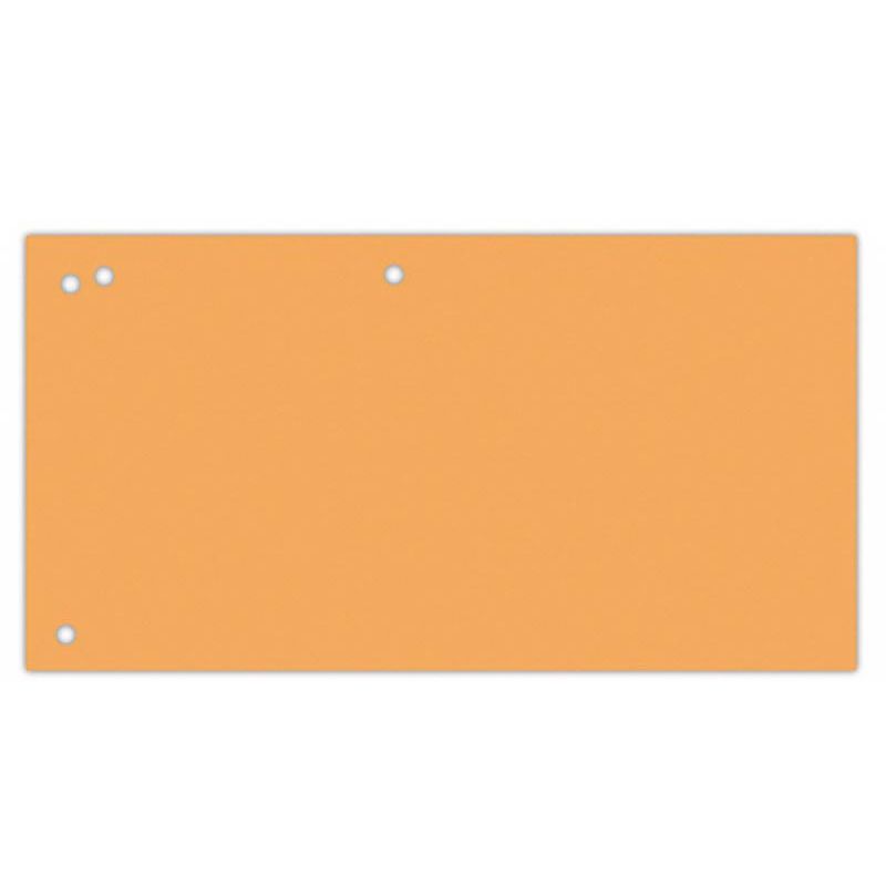 OFFICE products - verdeelstroken, 240 x 105 mm, pak van 100 stuks, oranje