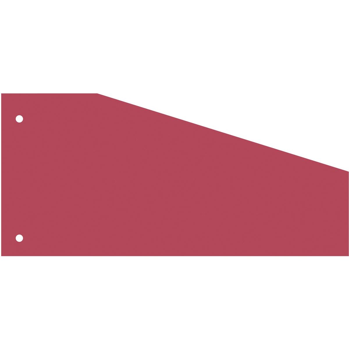 Kangaro - trapezium verdeelstroken, pak van 100 stuks, rood