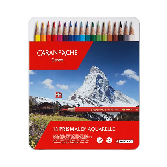 Caran d'ache - Crayons de couleur lo 18 pièces assorties