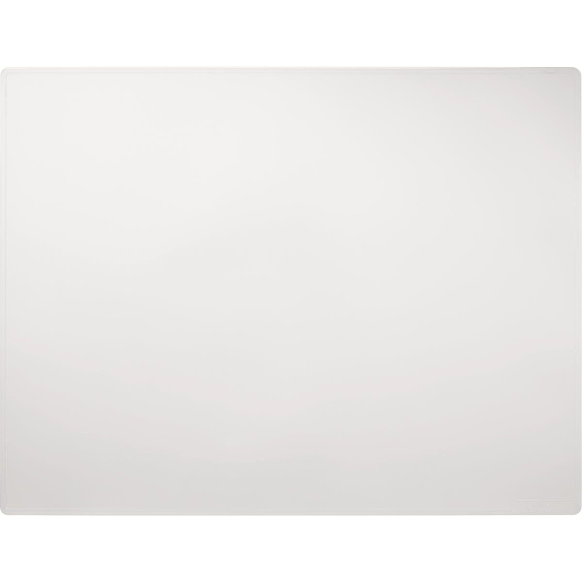 Durable - writing pad with decorative groove, PP, ft 650 x 500 mm, transparent white