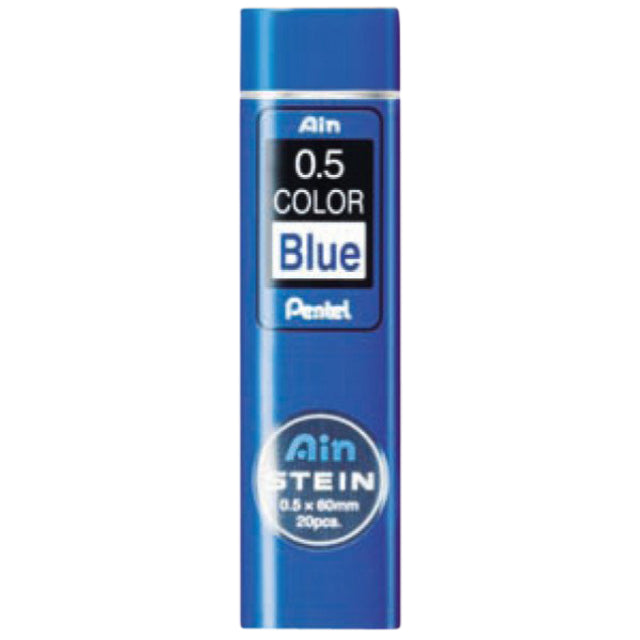 Pentel - Potloodstift Ain Stein HB 0.5mm blauw koker à 20 stuks