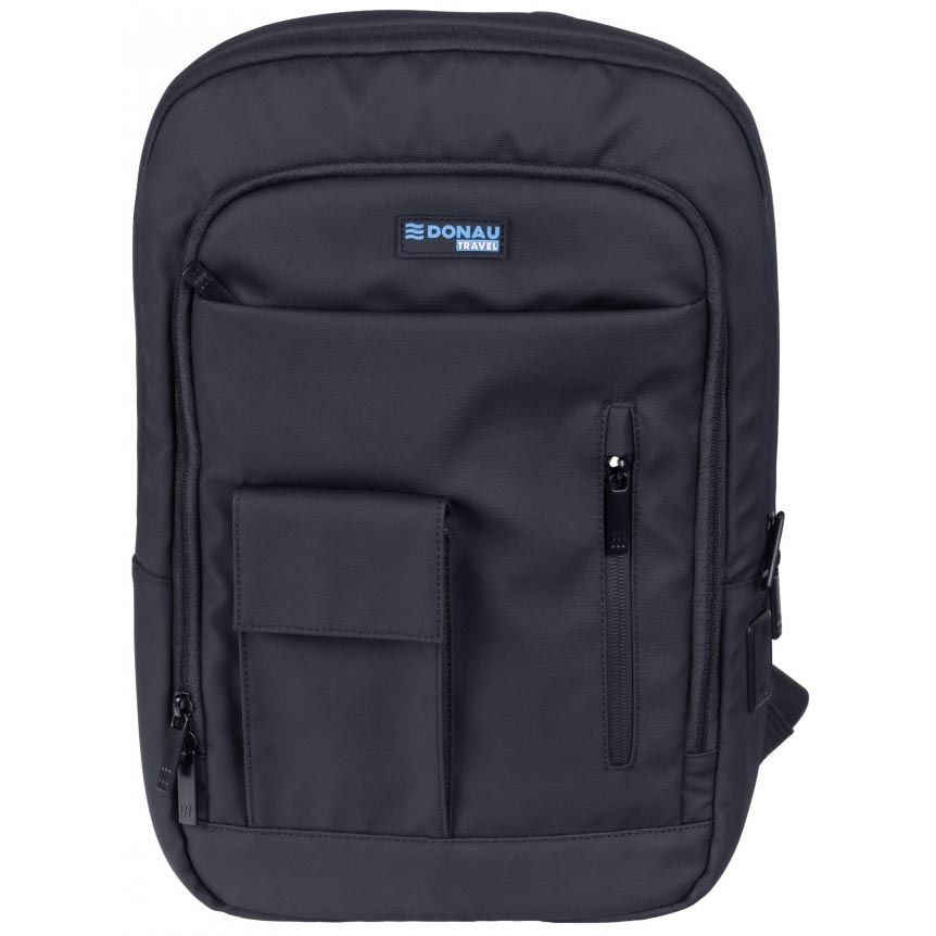 Donau Travel - sac à dos Rome, 9 l, 13,3 pouces, noir