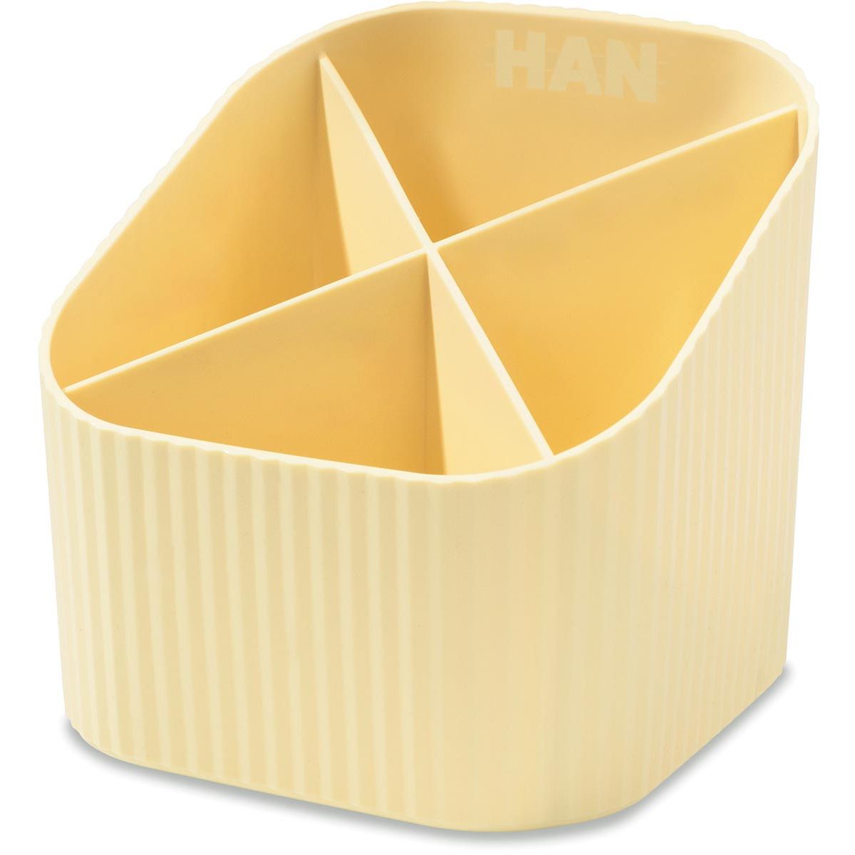 Han - Estuche para lápices Re-Loop, PP, amarillo pastel