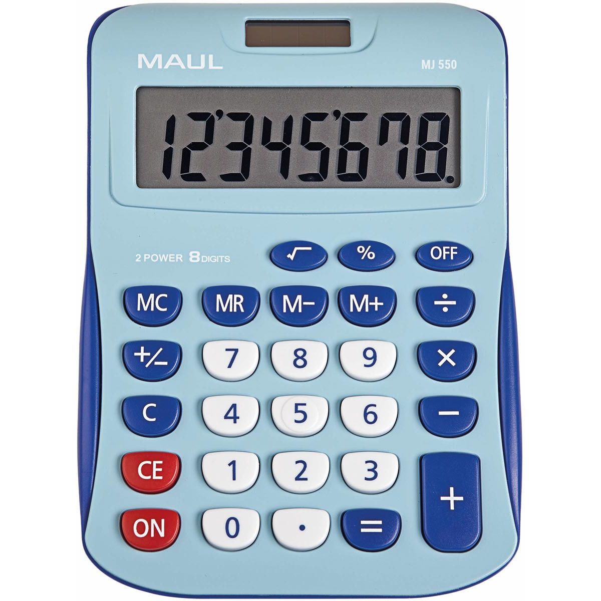 Maul - bureaurekenmachine MJ 550, junior, lichtblauw