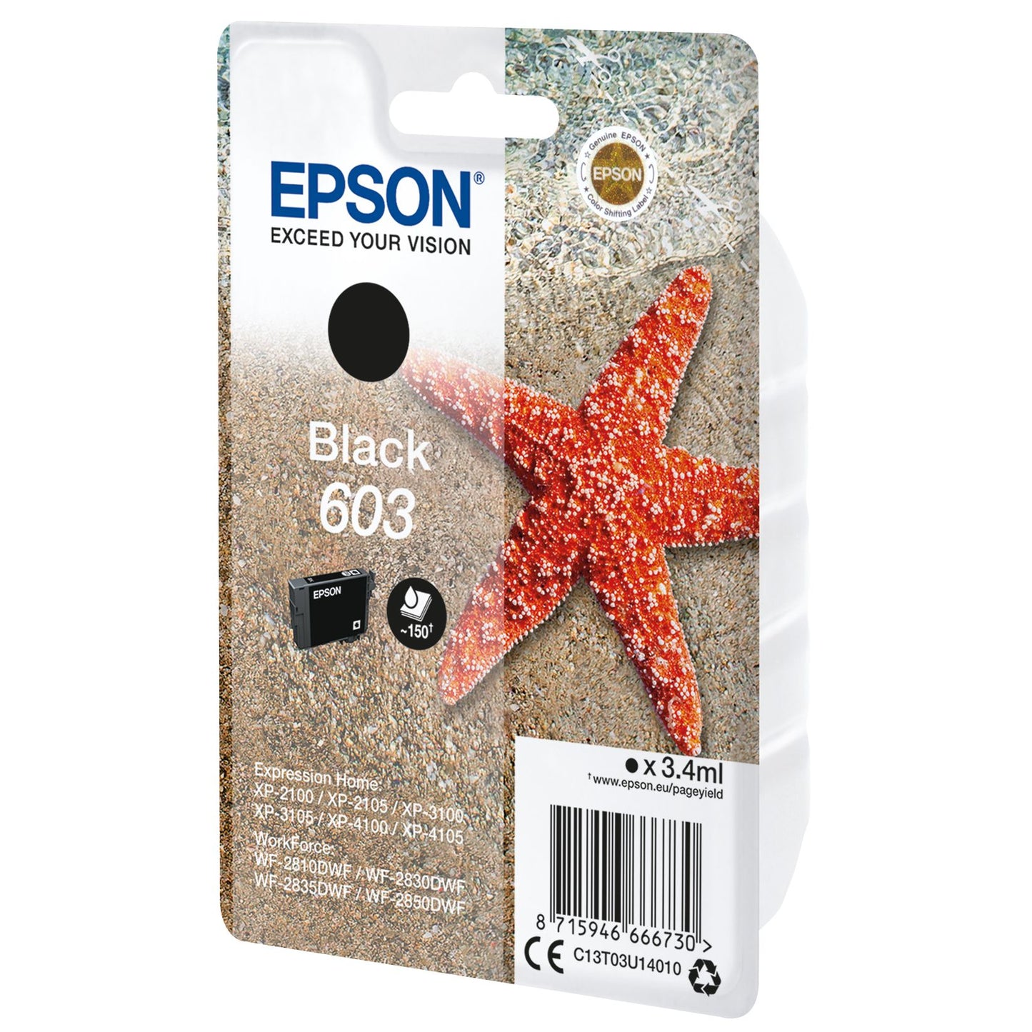 Epson - Singlepack Black 603 Ink