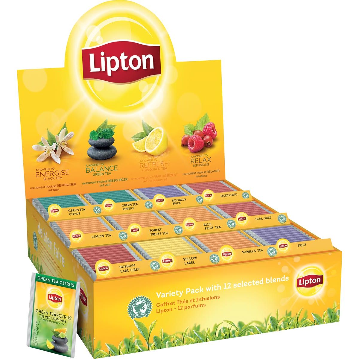 Lipton - Scatola assortimento tè 12x15 pezzi