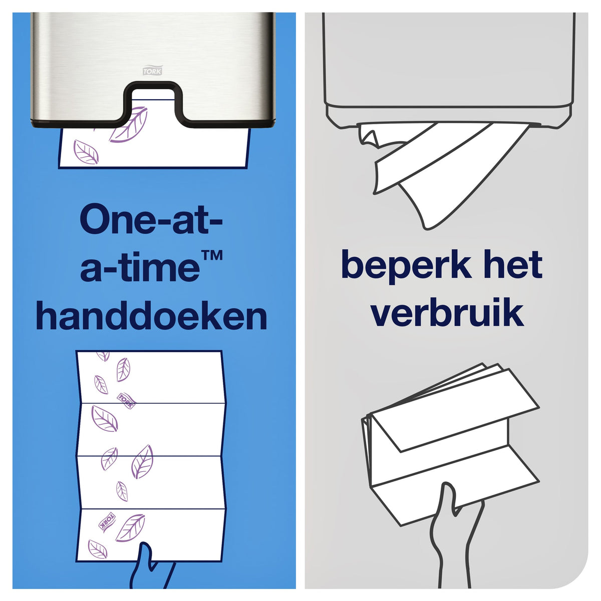 Tork - Handdoek h2 premium 2laags 212x340mm 100297