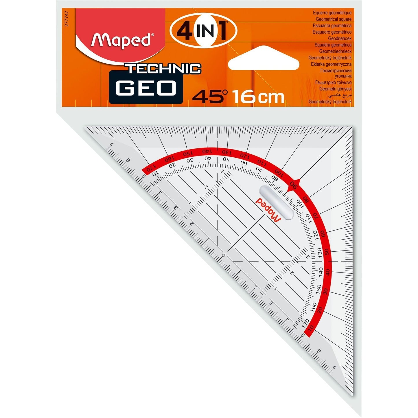 Maped - Geodriehoek technic 16cm | 10 stuks