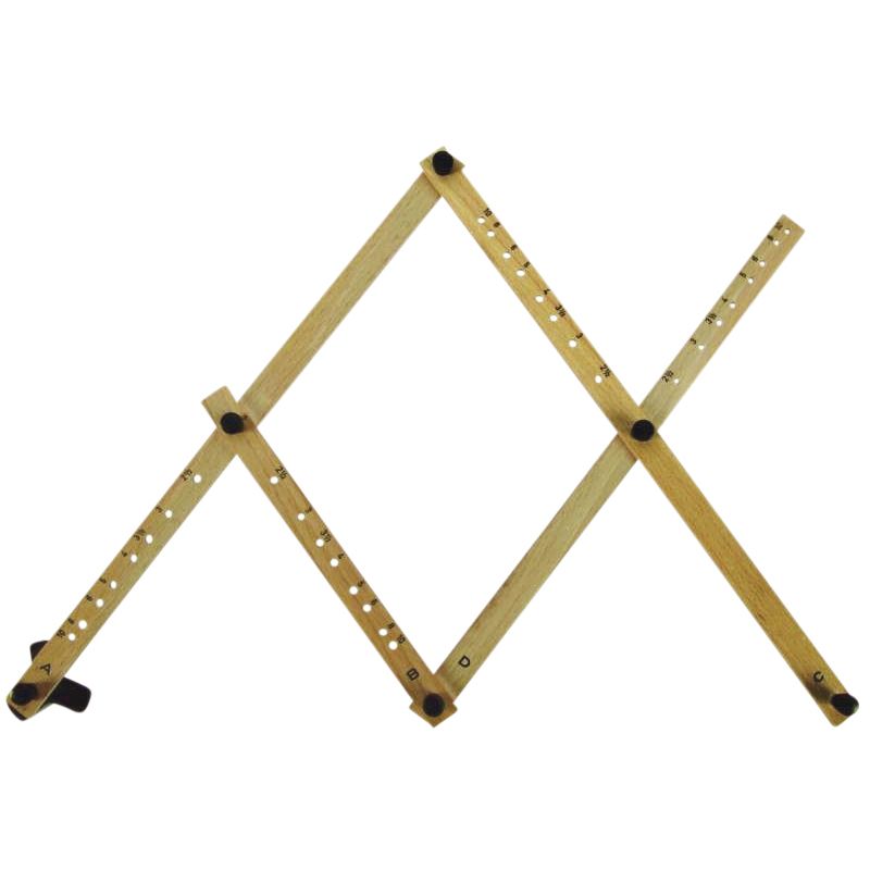 Rumold - Pantograaf P4 hardhout lengte 34cm grijs gespoten