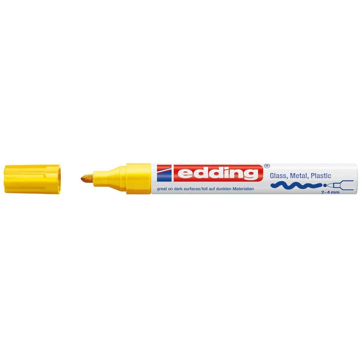 Edding - marcador de pintura brillante e-750 CR amarillo