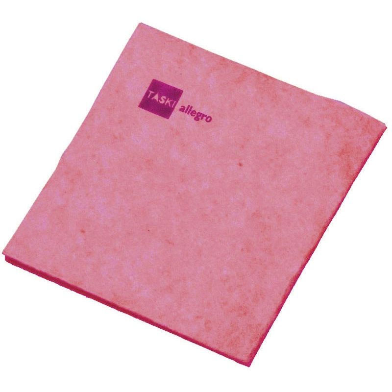TASKI - Allegro reinigingsdoek, rood, pak van 25 stuks