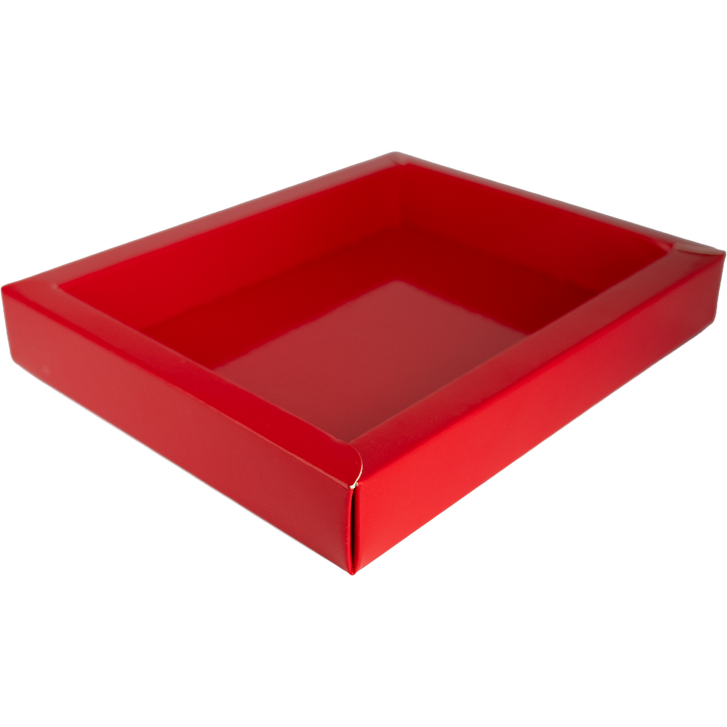 Klika - Chocoladeletterdoos | excl. Deksel | GK4 | karton + PET | 150x110x30mm | Sinterklaas | rood | 95 stuks