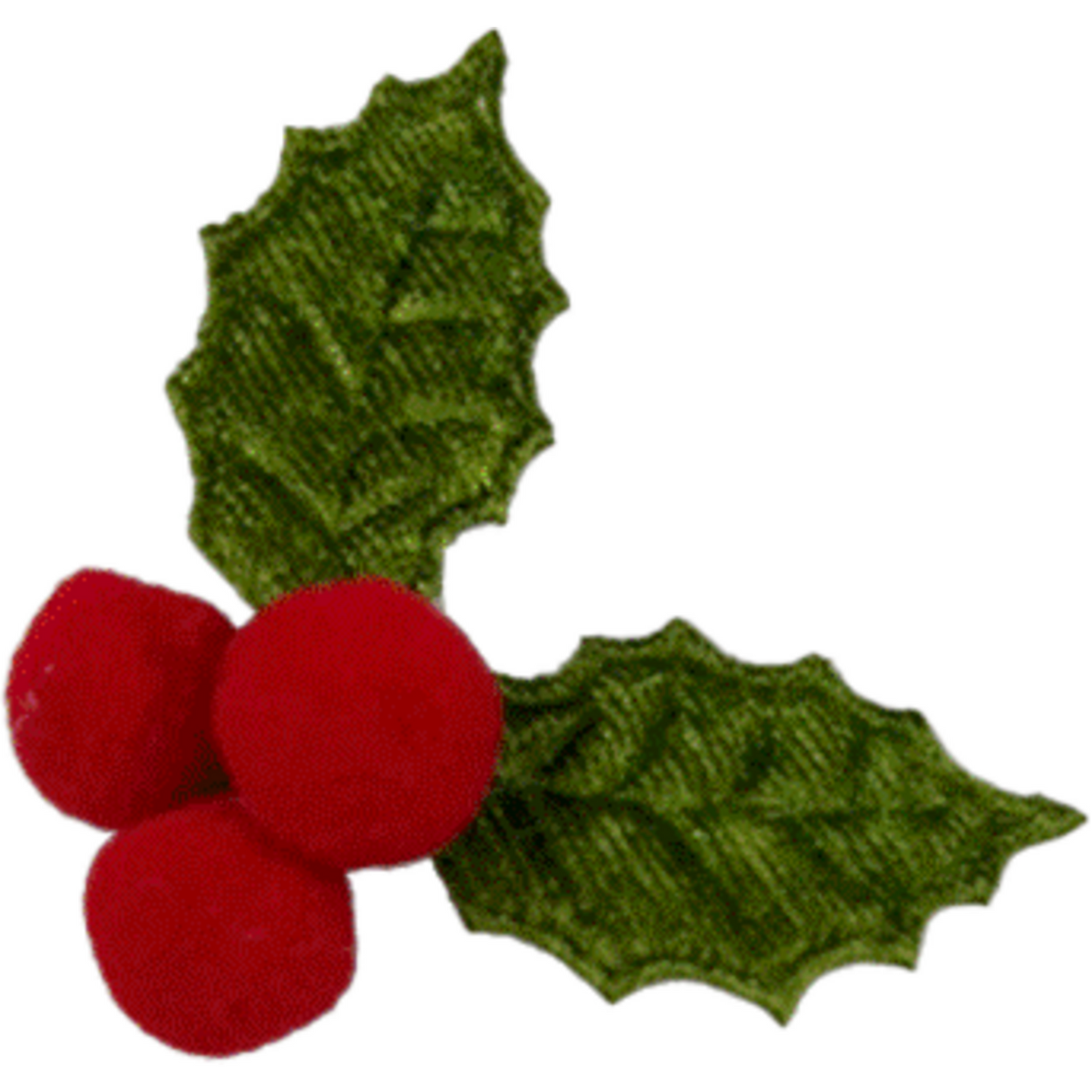 Klika - Decoratiesticker | Hulstblad met besjes | PE | rood/groen | 150 stuks