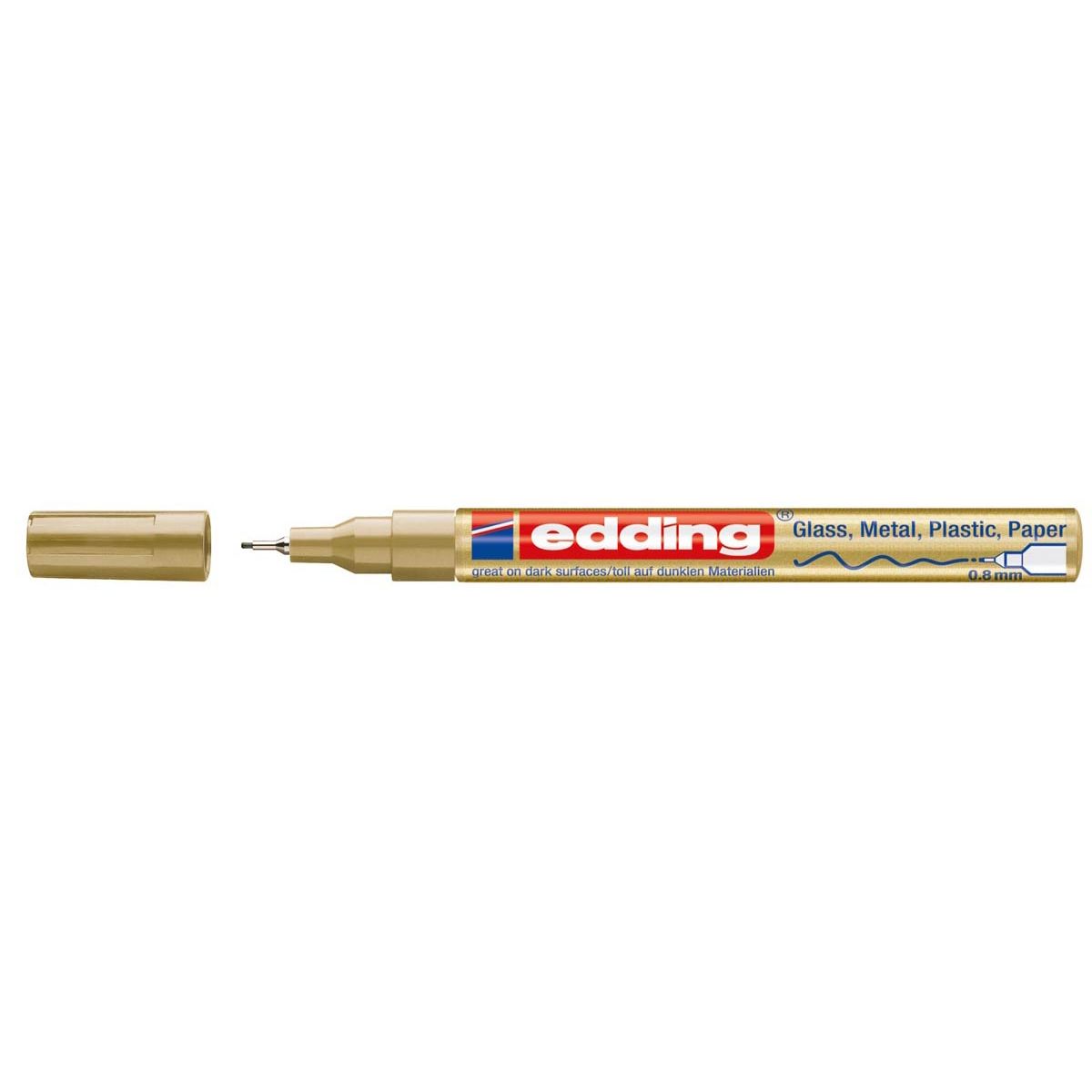 Edding - Pennarello a vernice lucida e-780 CR oro