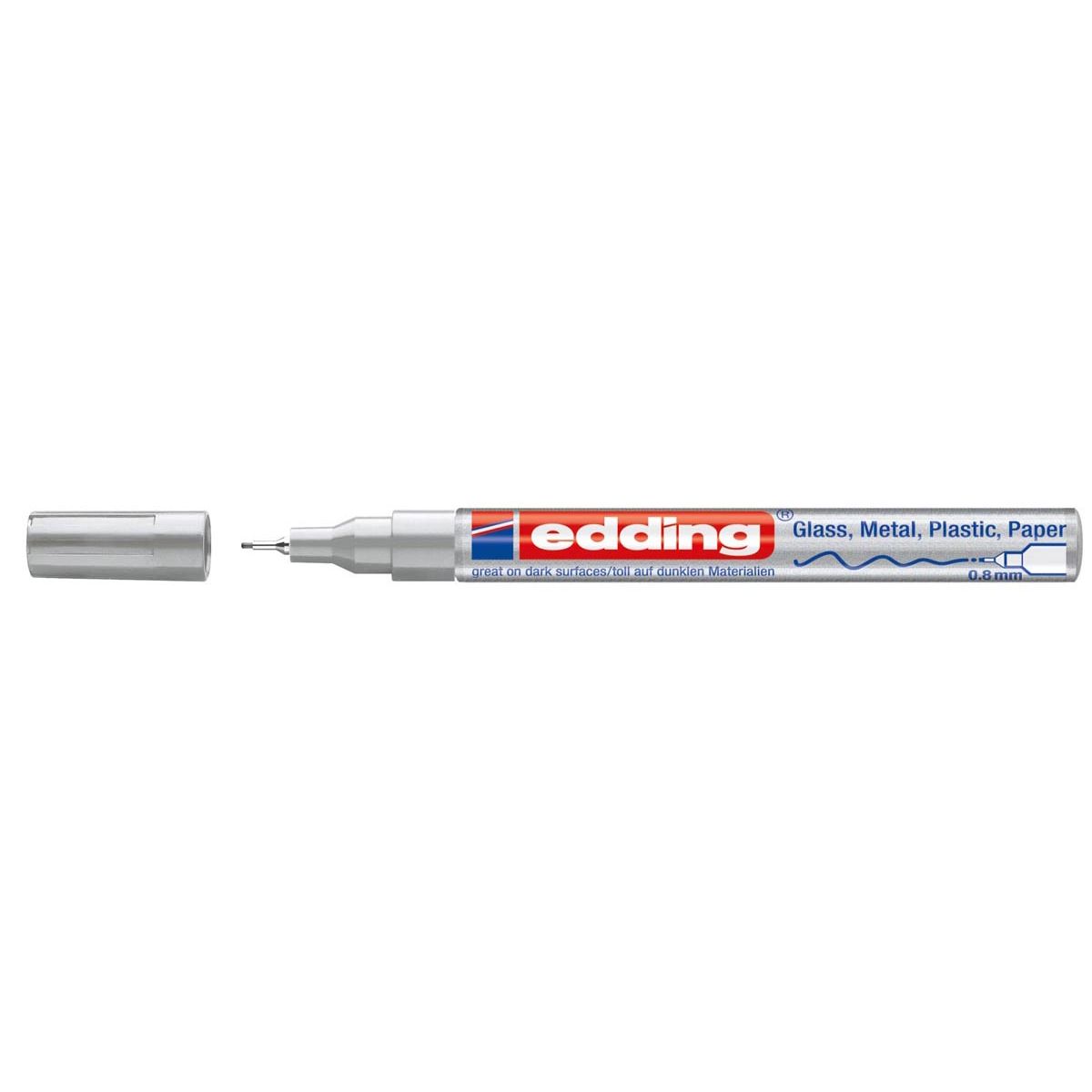 Edding - Marqueur peinture brillante e-780 CR argent