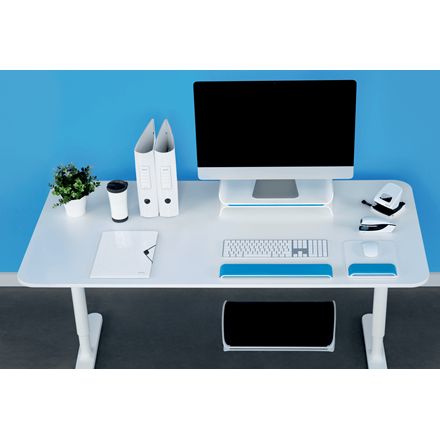 Leitz - 65040036 flat panel bureau steun 68,6 cm (27) Blauw, Wit