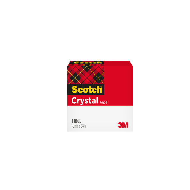 Scotch - Nastro adesivo Crystal 600 19mmx33m trasparente | 12 pezzi