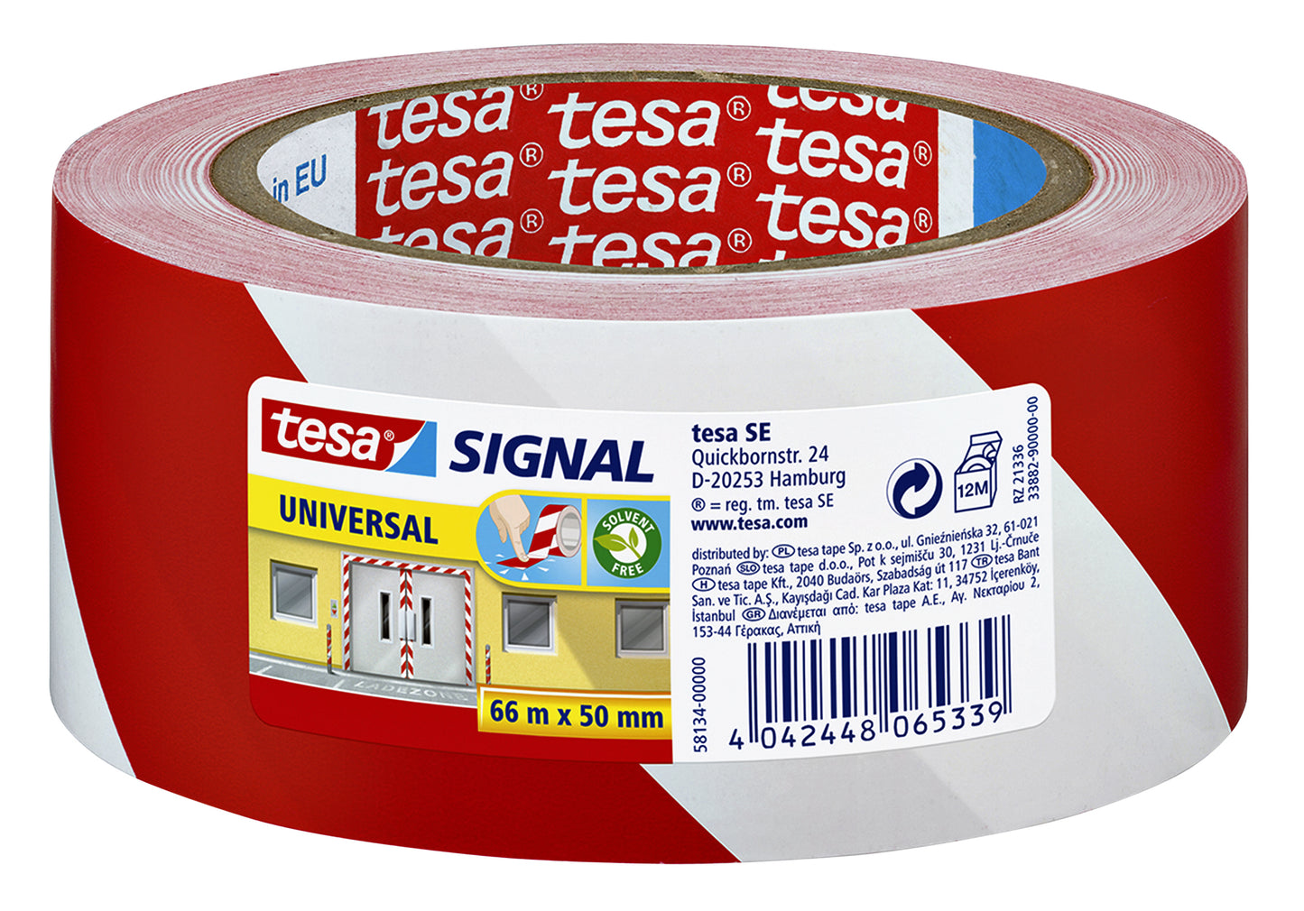 Tesa - Waarschuwings- en markeringse ® Signal Universal 66mx50mm roo..