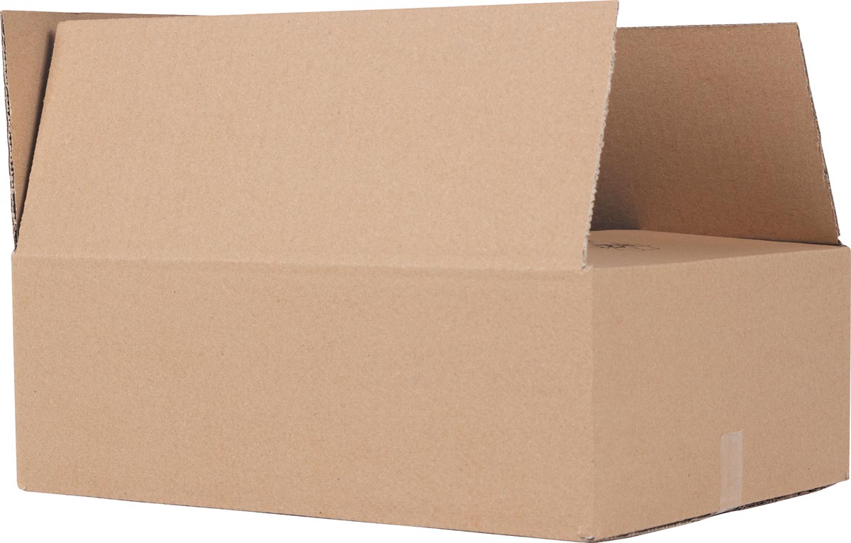 Klika - Caja de envío, onda única, 3 mm, marrón, pies 305 x 220 x 100 mm