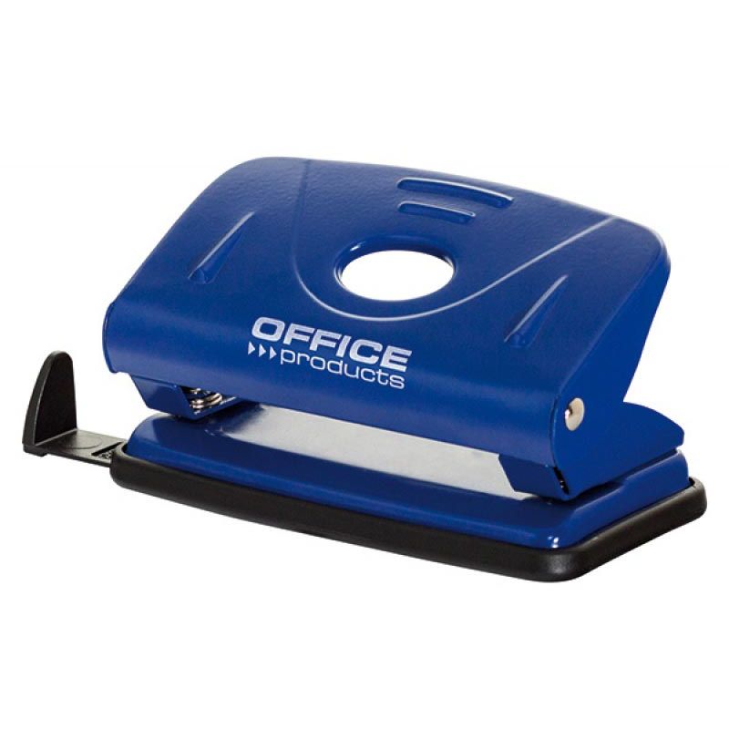 OFFICE products - perforator, 12 blad, in metaal, blauw
