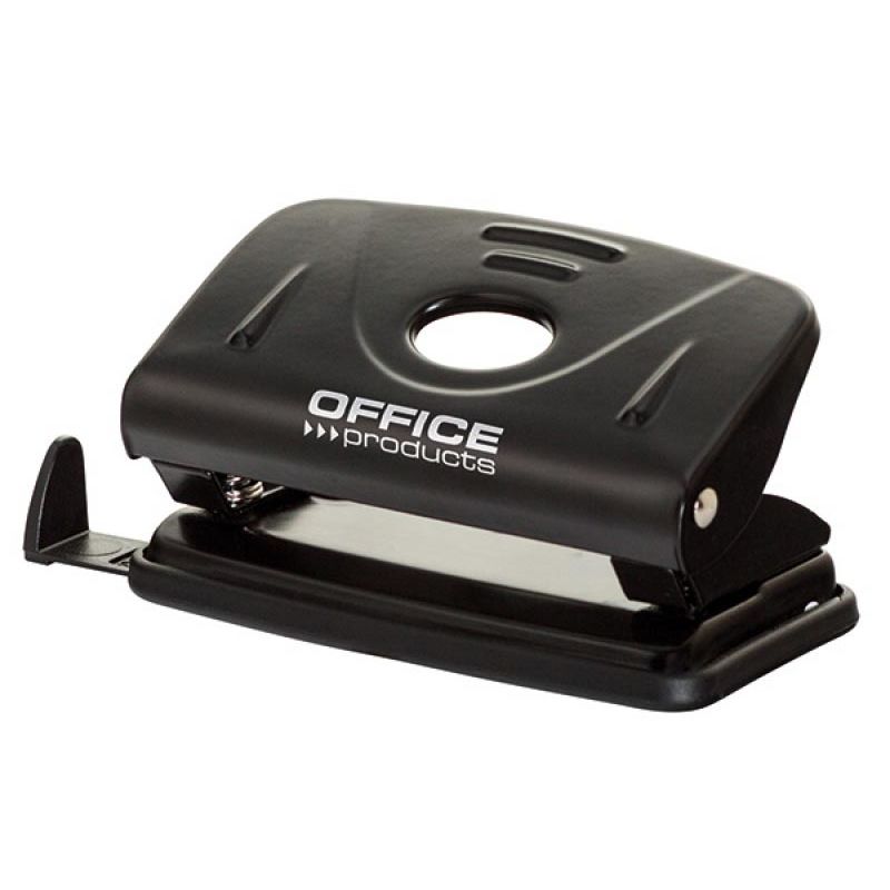 OFFICE products - perforator, 12 blad, in metaal, zwart