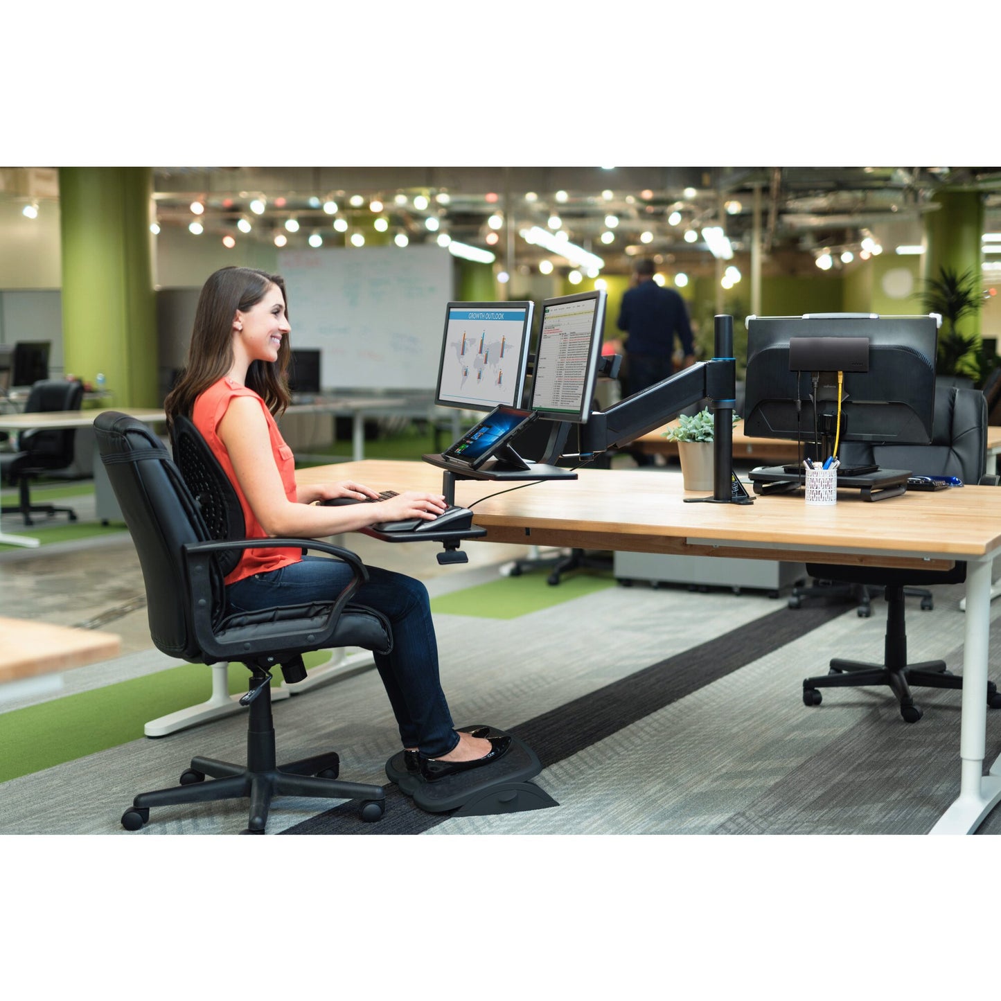 Kensington - SmartFit Solemate Plus-voetsteun Zwart
