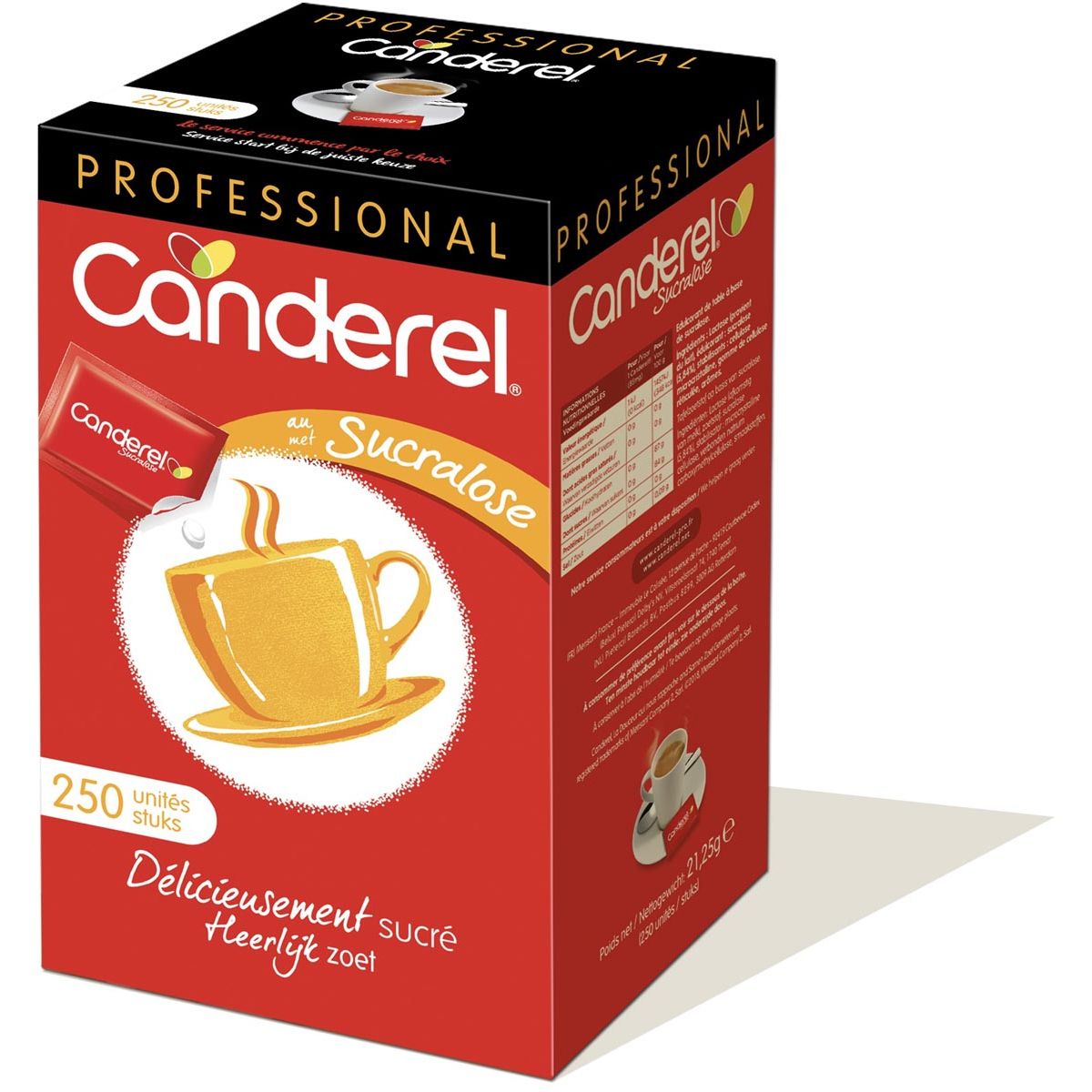 Canderel - suikertablets 0,085 g, sucralose, doos van 250 stuks