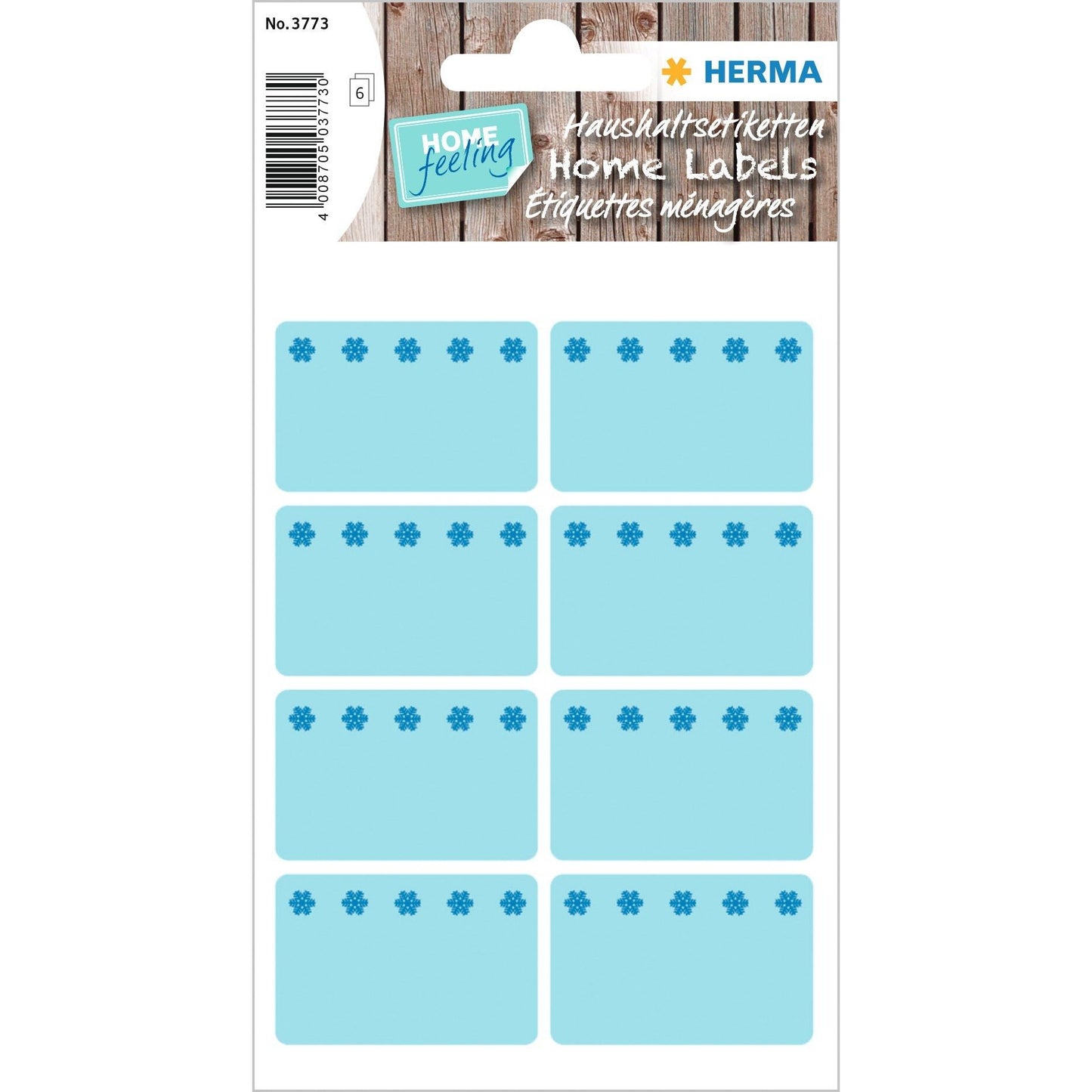 HERMA - Etikett 3773 26x40mm Gefrierschrank blau 48 Stück