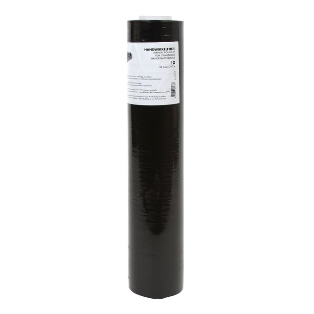 IEZZY - Wikkelfolie 500mmx300m 20mu zwart | 6 stuks