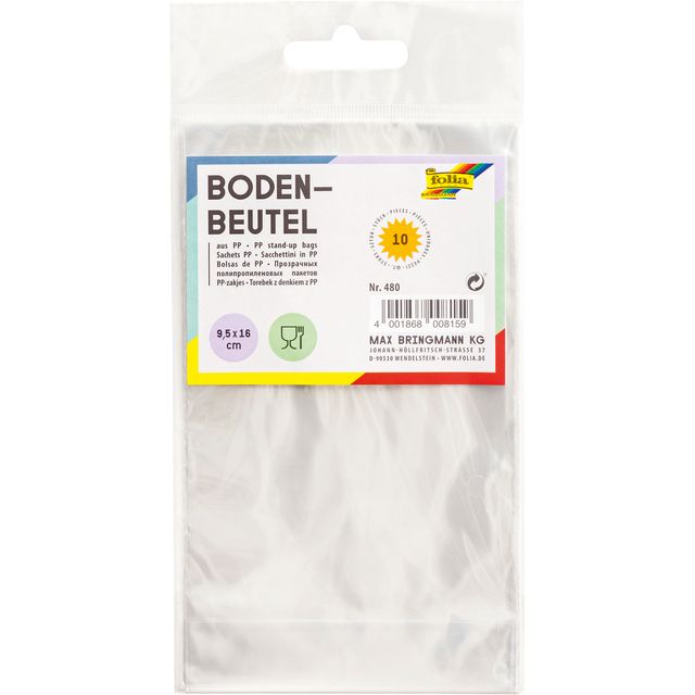 Papel Folia - Bolsa inferior Folia 115x190mm 10 piezas transparente | 10 piezas