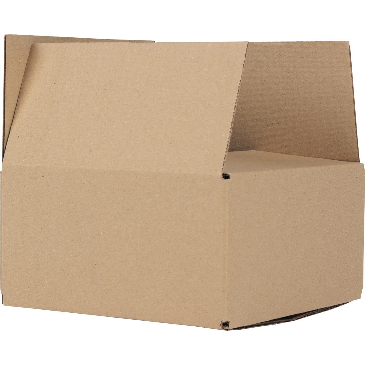 Klika - Shipping box, single wave, 3 mm, brown, ft 200 x 200 x 100 mm