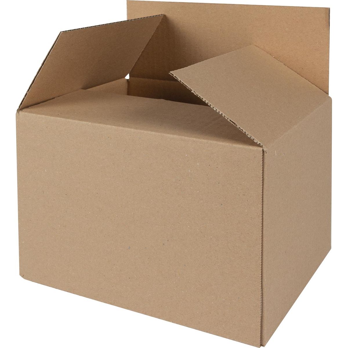 Klika - Caja de envío, onda única, 3 mm, marrón, pies 230 x 190 x 160 mm
