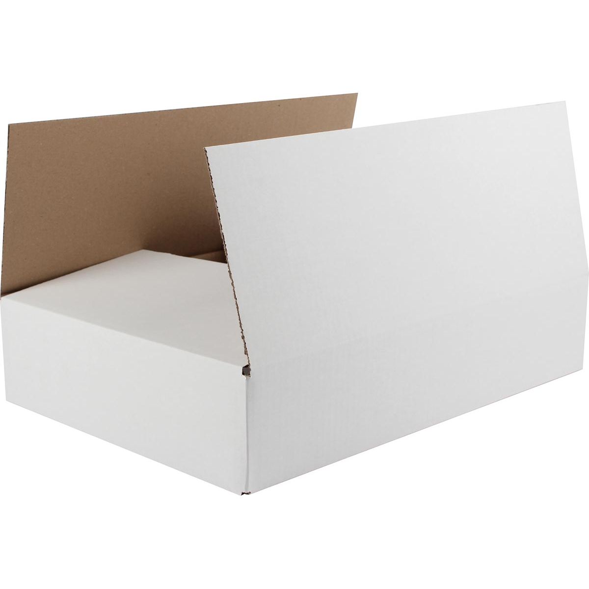 Klika - Shipping box, single wave, white, ft 430 x 320 x 90 cm