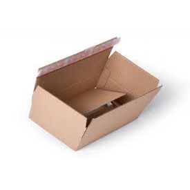 Klika - Scatola per spedizione, rivestimento per libri con striscia adesiva, marrone, ft 310 x 230 x 110 mm