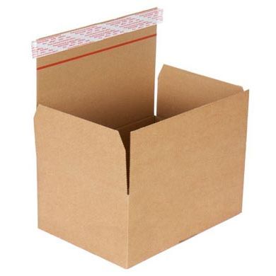 Klika - Scatola per spedizione, onda singola, speed box, marrone, ft 213 x 153 x 109 mm