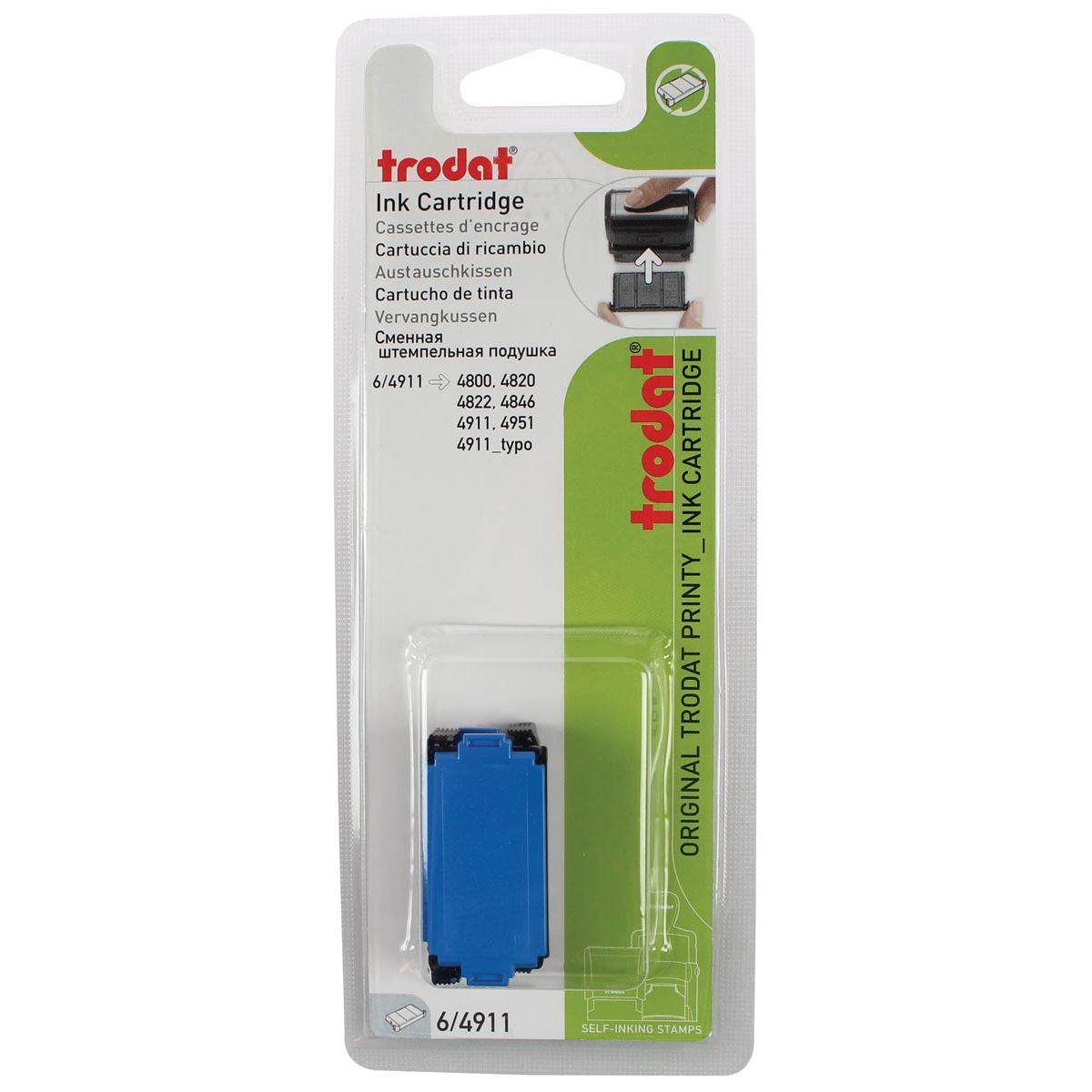 Trodat - Ink pad Printy 6/4911 2 pieces blue