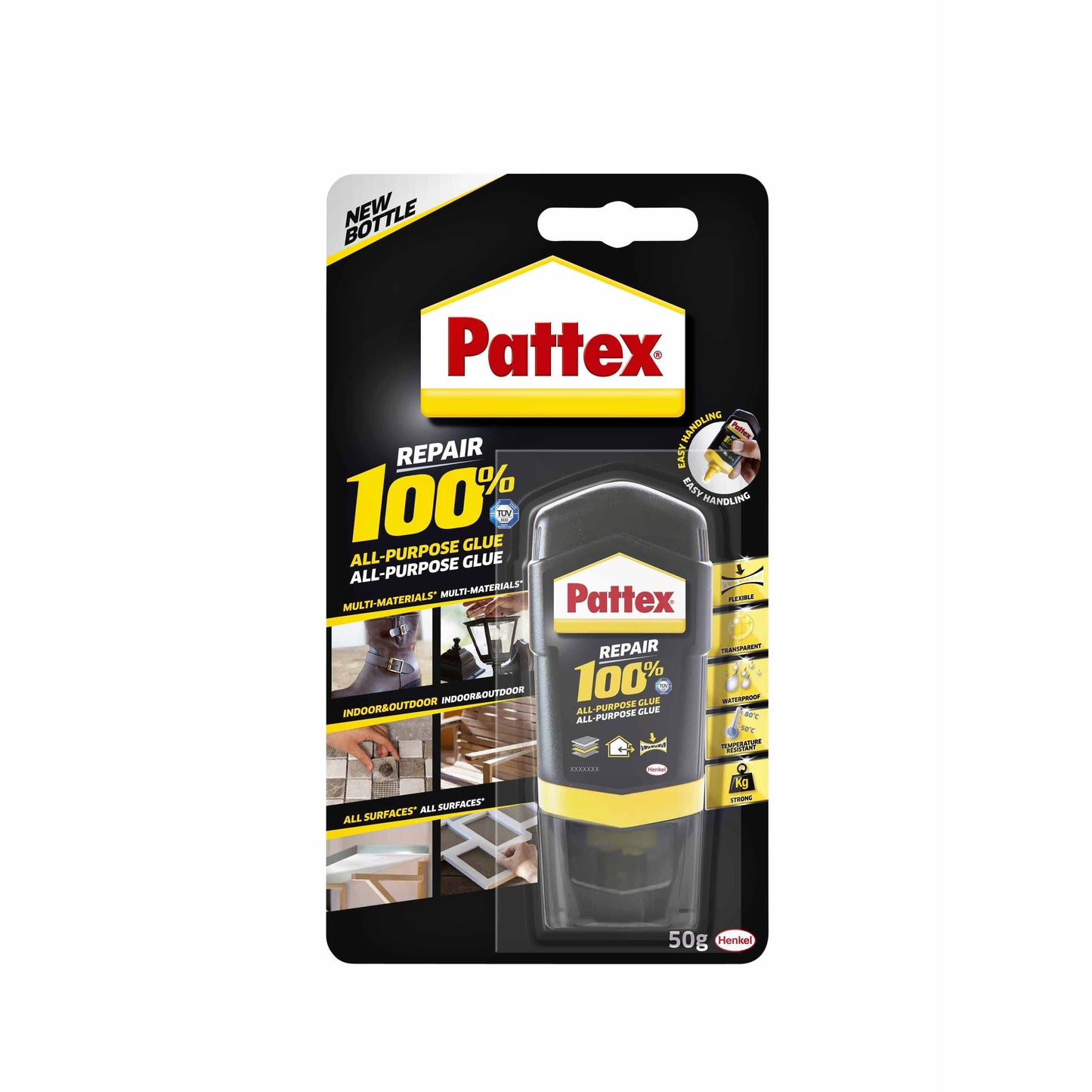 Pattex - Alleslijm 100% tube 50 gram op blister | 12 stuks