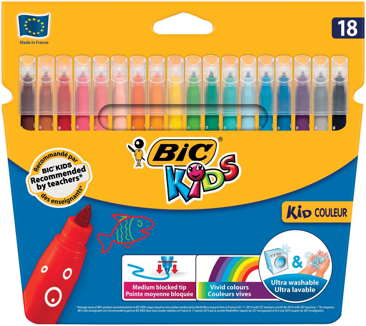 Bic Kids - pennarello Kid Couleur 18 pennarelli