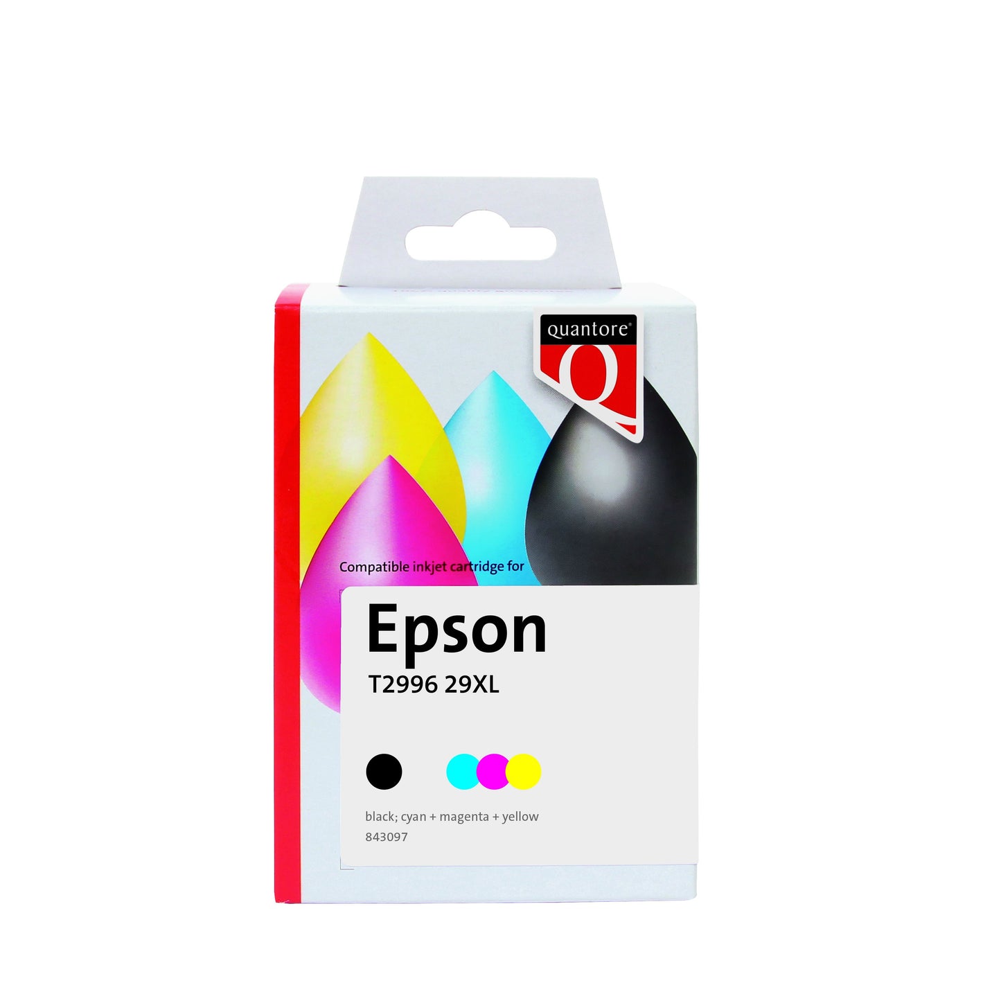 Quantore - Inktcartridge epson 29xl t2996 zwart 3 kl