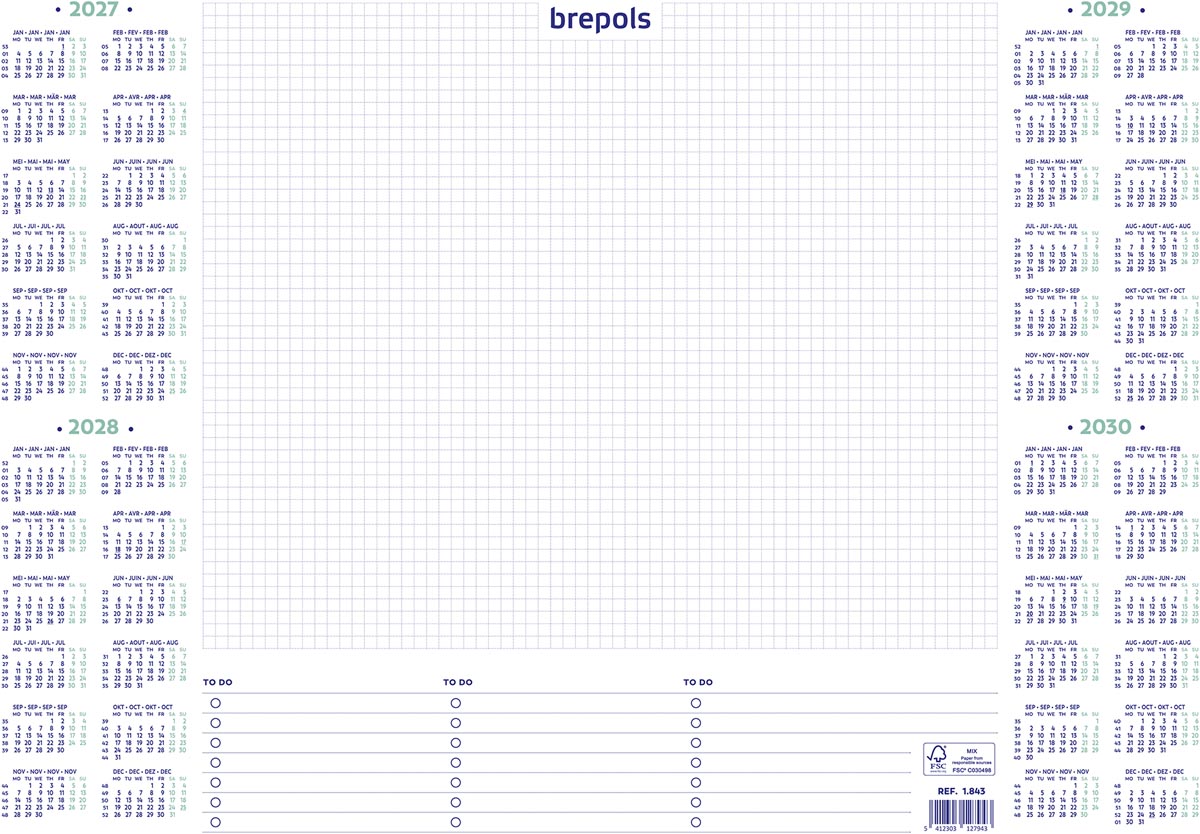 Brepols - Desk base block, 2026