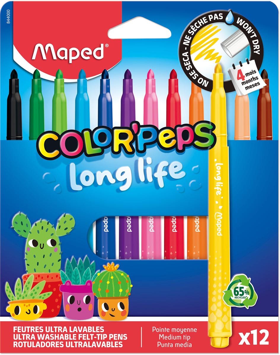 Maped - viltstift Color'Peps, blister van 12 stuks