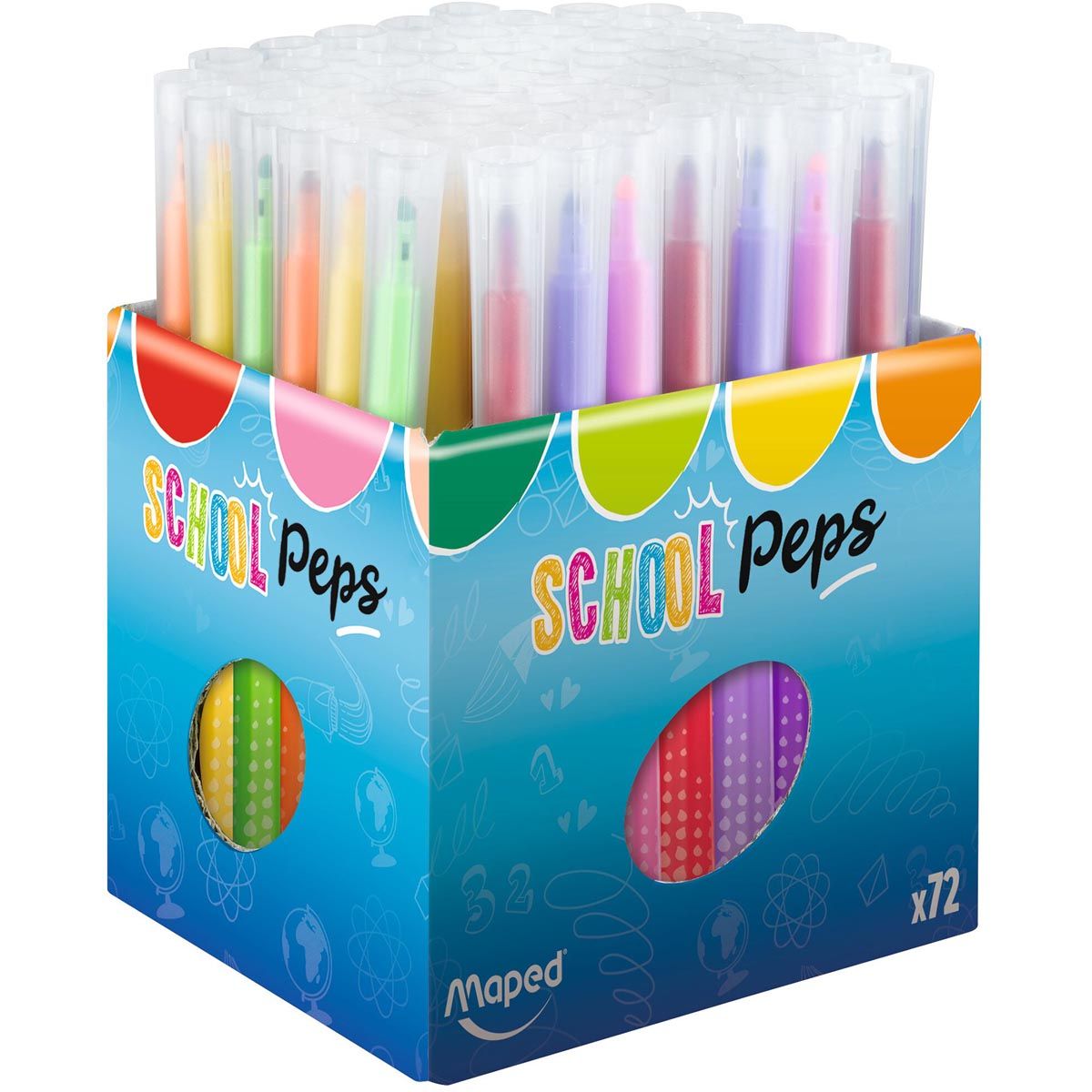 Maped - viltstift Color'Peps, doos van 72 stuks (classpack)